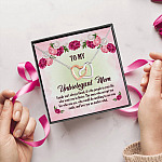18P. Unbiological mom Card (5) Interlocking Hearts Necklace 5