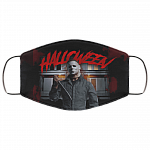 Michael Myers Halloween Washable Reusable Custom - Michael Myers Horror Movie Printed Cloth Face Mask Cover, Black, Cloth Face Cover – Medium/Large