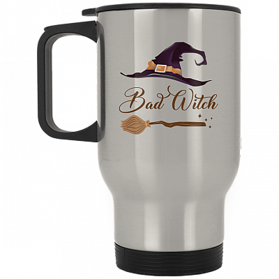 14 oz. Silver Travel Mug