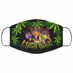 Hocus Pocus I Smell Weed - Funny Halloween Washable Reusable Custom Face Mask, White, Cloth Face Cover – Medium/Large