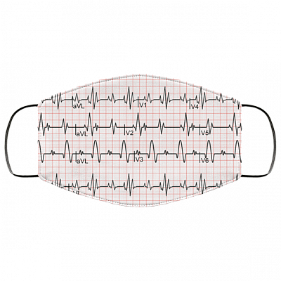 Cardiologist Surgery Doctor Washable Reusable Custom - Cloth Face Mask Cover, White, Cloth Face Cover – Medium/Large