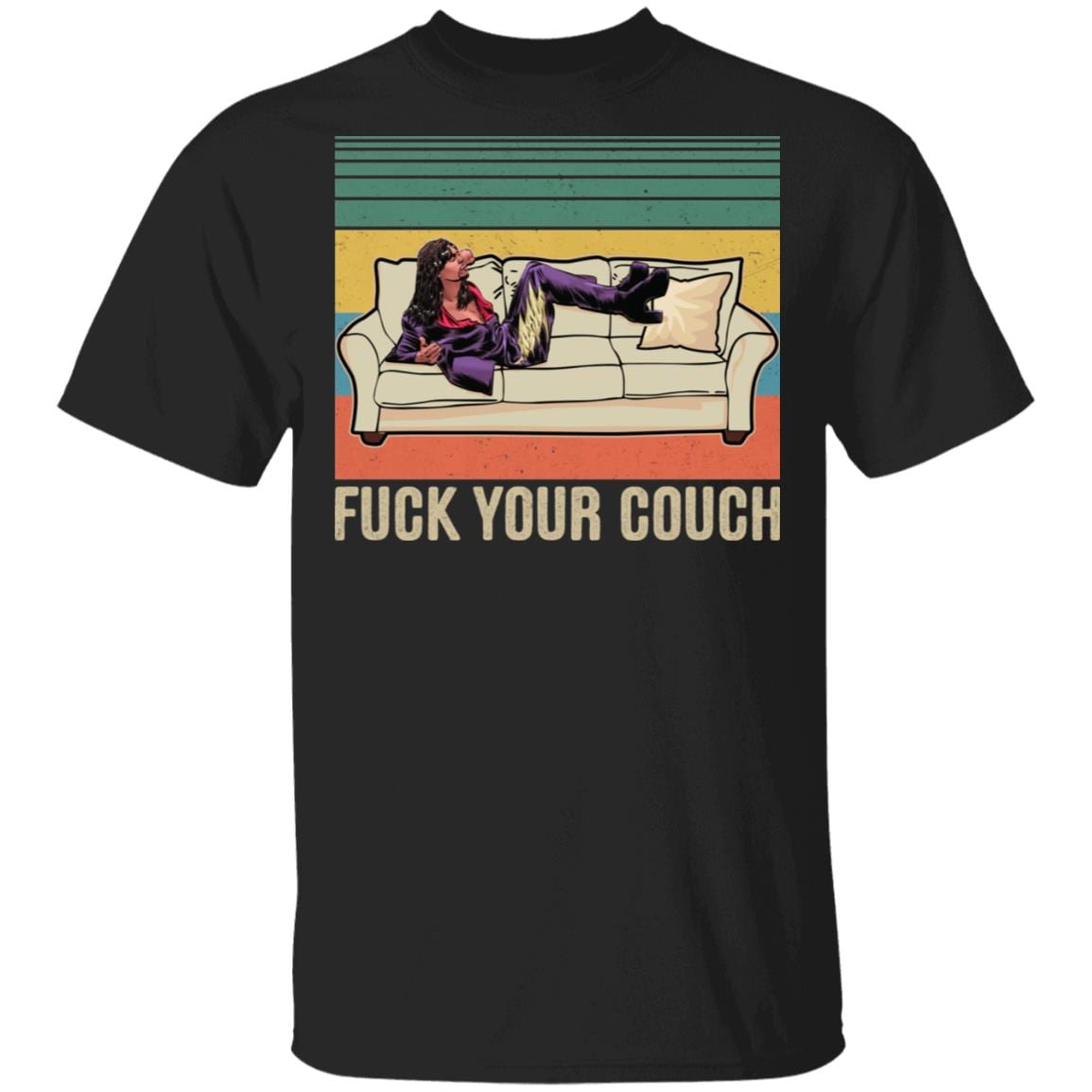 Fuck Your Couch T-Shirt - Funny Vintage Movie Shirt, Black, Unisex T-Shirt