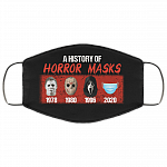 A History of Horror Masks Washable Reusable Custom - Printed Cloth Face Mask Cover, Black, Cloth Face Cover – Medium/Large A History of Horror Masks Washable Reusable Custom - Printed Cloth Face Mask Cover, Black, Cloth Face Cover – Medium/Large