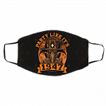 Party Like It 1347 Washable Reusable Custom – Funny Boardgame Printed Cloth Face Mask Cover, White, Cloth Face Cover – Medium/Large