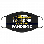 Warning Does Not Protect You Or Me From The Pandemic Washable Reusable Custom - Printed Cloth Face Mask Cover, Black, Cloth Face Cover – Medium/Large Warning Does Not Protect You Or Me From The Pandemic Washable Reusable Custom - Printed Cloth Face Mask Cover, Black, Cloth Face Cover – Medium/Large