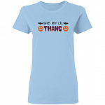 Shawty a Lil Batty Funny Halloween Ladies T-Shirt - Premium Ladies Triblend Dolman Sleeve Shirt, Light Blue, Ladies T-Shirt