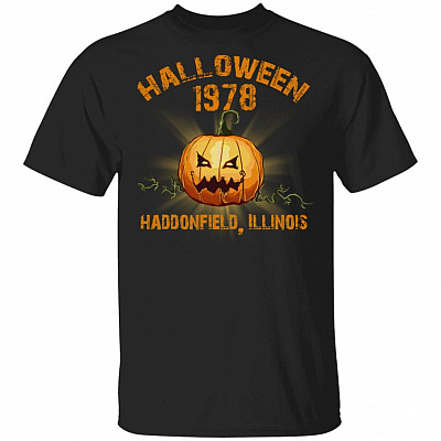 1978 Halloween T Shirt - Vintage Retro Michael Myers Shirt - Horror Movie Shirt - Haddonfield Halloween Shirt, Black, Unisex T-Shirt