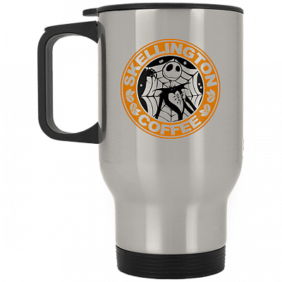 14 oz. Silver Travel Mug