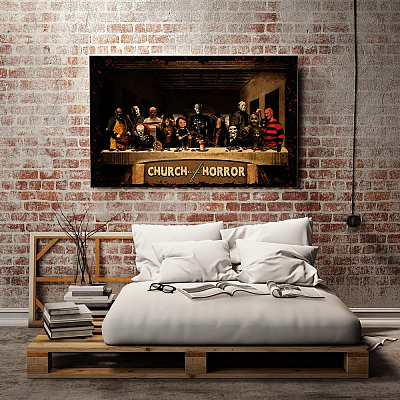 Alternative view of Church Of Horror - Horror Movie Gallery Wrapped Framed Canvas Prints - Unframed Poster - Home Decor Wall Art