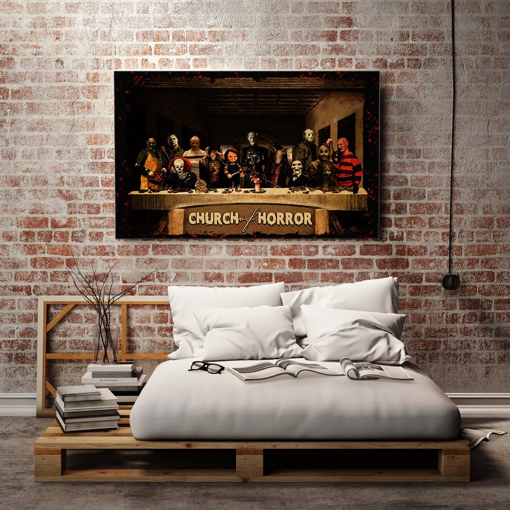 Church Of Horror Poster | Church Of Horror - Horror Movie Framed Canvas