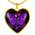 You Matter Memorial Suicide Prevention Awareness Heart Pendant Necklace - Mental Health Awareness Necklace - Heart Luxury Necklace (Gold Plated)