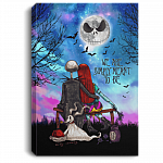 We Are Simply Meant To Be Gallery Wrapped Framed Canvas Prints - Unframed Poster - Jack Skelling-ton Wall Art, White, 0.75'' Framed Canvas