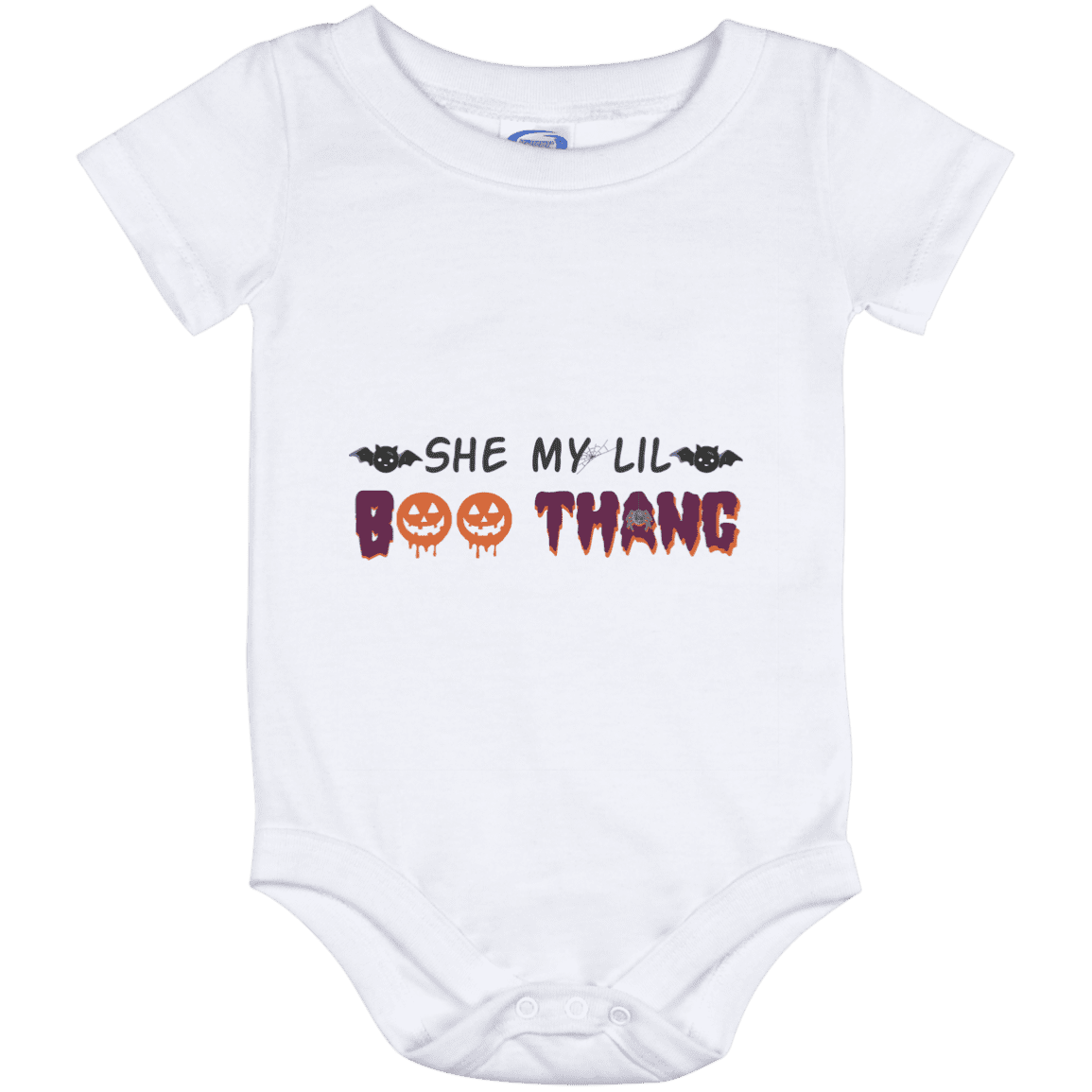 She My Lil Boo Thang Funny Halloween Baby Onesie - Infant Bodysuit, White, Baby Onesie - 12 Month She My Lil Boo Thang Funny Halloween Baby Onesie - Infant Bodysuit, White, Baby Onesie - 12 Month