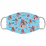 Leslie Jordan Well Shit Washable Reusable Custom - Printed Cloth Face Mask Cover, Columbia Blue, Cloth Face Cover – Medium/Large Leslie Jordan Well Shit Washable Reusable Custom - Printed Cloth Face Mask Cover, Columbia Blue, Cloth Face Cover – Medium/Large