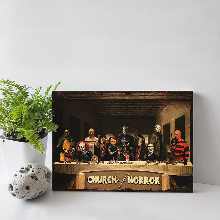 Church Of Horror Poster | Church Of Horror - Horror Movie Framed Canvas