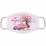 Pink Truck In October We Wear Pink Breast Cancer Awareness Washable Reusable Custom - Cloth Face Mask Cover, White, Cloth Face Cover – Medium/Large Pink Truck In October We Wear Pink Breast Cancer Awareness Washable Reusable Custom - Cloth Face Mask Cover, White, Cloth Face Cover – Medium/Large
