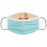 Idiot Uncovered Nose Washable Reusable Custom - Printed Cloth Face Mask Cover, White, Cloth Face Cover – Medium/Large Idiot Uncovered Nose Washable Reusable Custom - Printed Cloth Face Mask Cover, White, Cloth Face Cover – Medium/Large