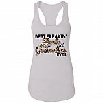 Best Freakin' Auntie Godmother Ever Leopard Print Cotton Tank Top Tee - Ladies Racerback Tank, White, Ladies Racerback Tank Best Freakin' Auntie Godmother Ever Leopard Print Cotton Tank Top Tee - Ladies Racerback Tank, White, Ladies Racerback Tank