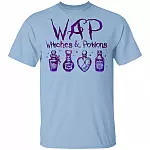 Witches And Potions WAP Funny Witch Halloween T-Shirt, Light Blue, Unisex T-Shirt
