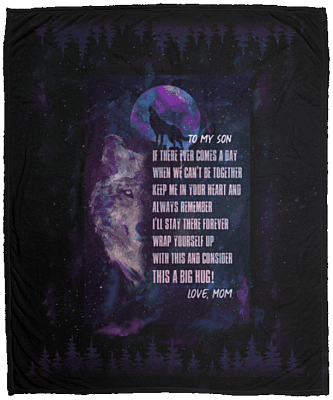 If There Ever Comes a Day When We Can't Be Together Fleece Blanket - Premium Sherpa Blanket - Woven Blanket, White, Cozy Plush Fleece Blanket - 50x60