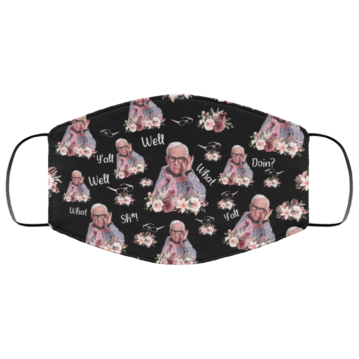 Leslie Jordan Well Shit Washable Reusable Custom - Printed Cloth Face Mask Cover, Black, Cloth Face Cover – Medium/Large Leslie Jordan Well Shit Washable Reusable Custom - Printed Cloth Face Mask Cover, Black, Cloth Face Cover – Medium/Large