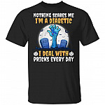 Nothing Scares Me I'm A Diabetic I Deal With Pricks Every Day T-Shirt - Diabetic Awareness Halloween Shirt, Black, Unisex T-Shirt Nothing Scares Me I'm A Diabetic I Deal With Pricks Every Day T-Shirt - Diabetic Awareness Halloween Shirt, Black, Unisex T-Shirt