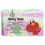 Washy Wash Funny Bathroom Decor - Framed Canvas - Unframed Poster - Elmo Wash Your Hands Funny Sign, White, 0.75'' Framed Canvas Washy Wash Funny Bathroom Decor - Framed Canvas - Unframed Poster - Elmo Wash Your Hands Funny Sign, White, 0.75'' Framed Canvas