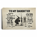 Halloween Mom To My Daughter Whenever You Feel Overwhelmed Gallery Framed Canvas Prints - Unframed Poster, White, 0.75'' Framed Canvas