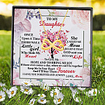 5VT. To My Daughter Little Girl Message Card Infinity Heart Necklace (Gold) 7