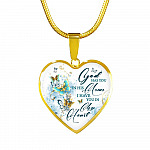 Butterfly God Has You In His Arms I Have You in My Heart Heart Pendant Necklace - Heart Luxury Necklace (Gold Plated) Butterfly God Has You In His Arms I Have You in My Heart Heart Pendant Necklace - Heart Luxury Necklace (Gold Plated)