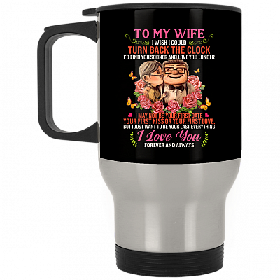 14 oz. Silver Travel Mug