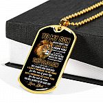 From Dad To My Son Never Forget That I Love You I Hope You Believe I Yourself Dog Tag Pendant Necklace - Dog Tag (Gold Plated) From Dad To My Son Never Forget That I Love You I Hope You Believe I Yourself Dog Tag Pendant Necklace - Dog Tag (Gold Plated)