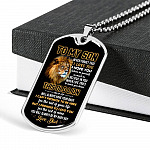From Dad To My Son Never Forget That I Love You I Hope You Believe I Yourself Dog Tag Pendant Necklace - Dog Tag (Silver) From Dad To My Son Never Forget That I Love You I Hope You Believe I Yourself Dog Tag Pendant Necklace - Dog Tag (Silver)