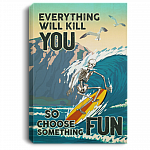 Portrait CANVAS - POSTER Template (OFFICIAL), White, 0.75'' Framed Canvas