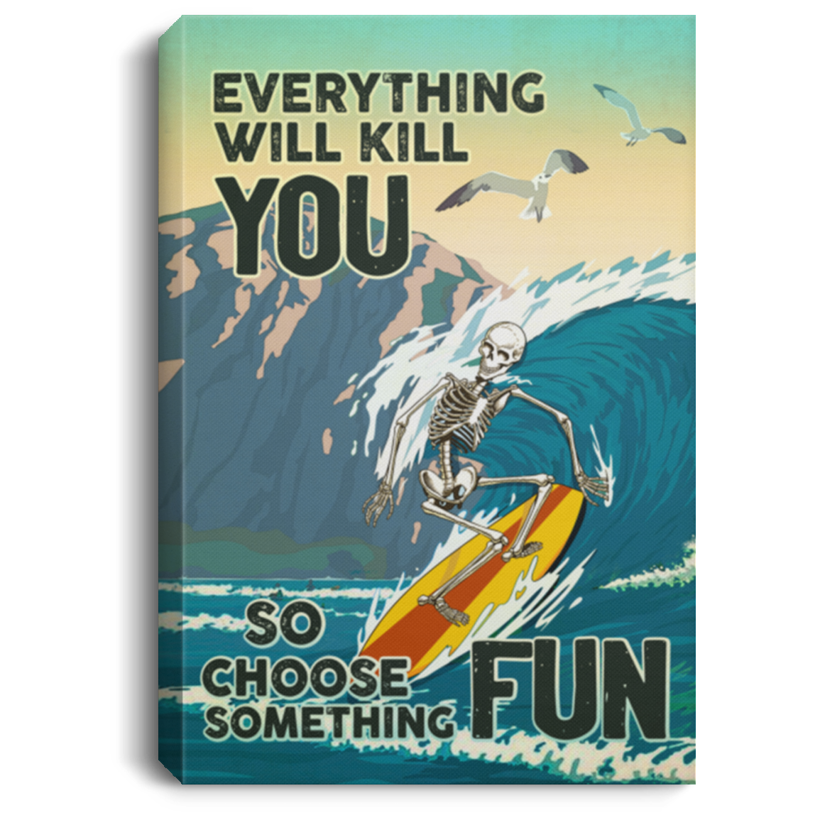 Portrait CANVAS - POSTER Template (OFFICIAL), White, 0.75'' Framed Canvas