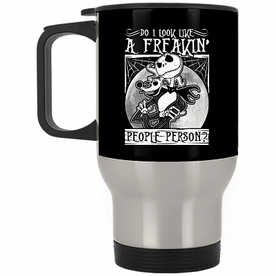 14 oz. Silver Travel Mug