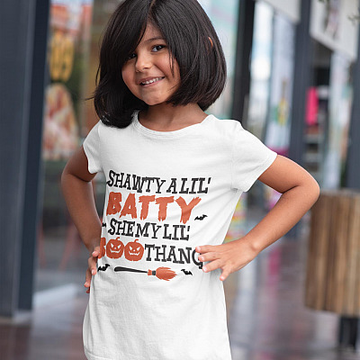 Alternative view of Shawty A Lil' Batty She My Lil' Boo Thang Short Sleeve Youth Tee