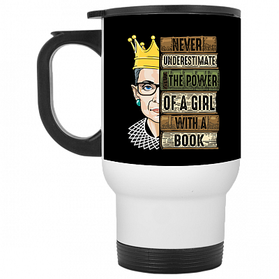 14 oz. White Travel Mug