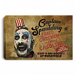 Captain Spaulding Gallery Wrapped Framed Canvas Prints - Unframed Poster - House of 1000 Corpses Poster, White, 0.75'' Framed Canvas