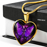 You Matter Memorial Suicide Prevention Awareness Heart Pendant Necklace - Mental Health Awareness Necklace - Heart Luxury Necklace (Gold Plated)