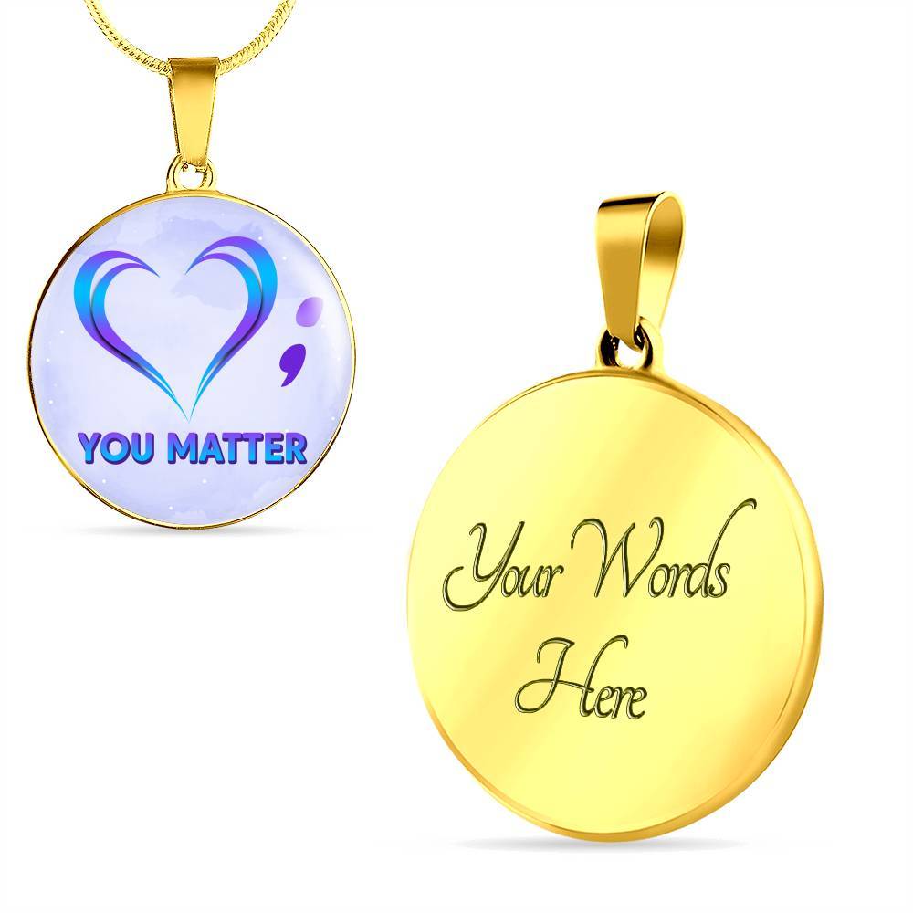 prevention - Circle Luxury Necklace (Gold Plated) prevention - Circle Luxury Necklace (Gold Plated)