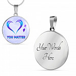 prevention - Circle Luxury Necklace (Silver) prevention - Circle Luxury Necklace (Silver)