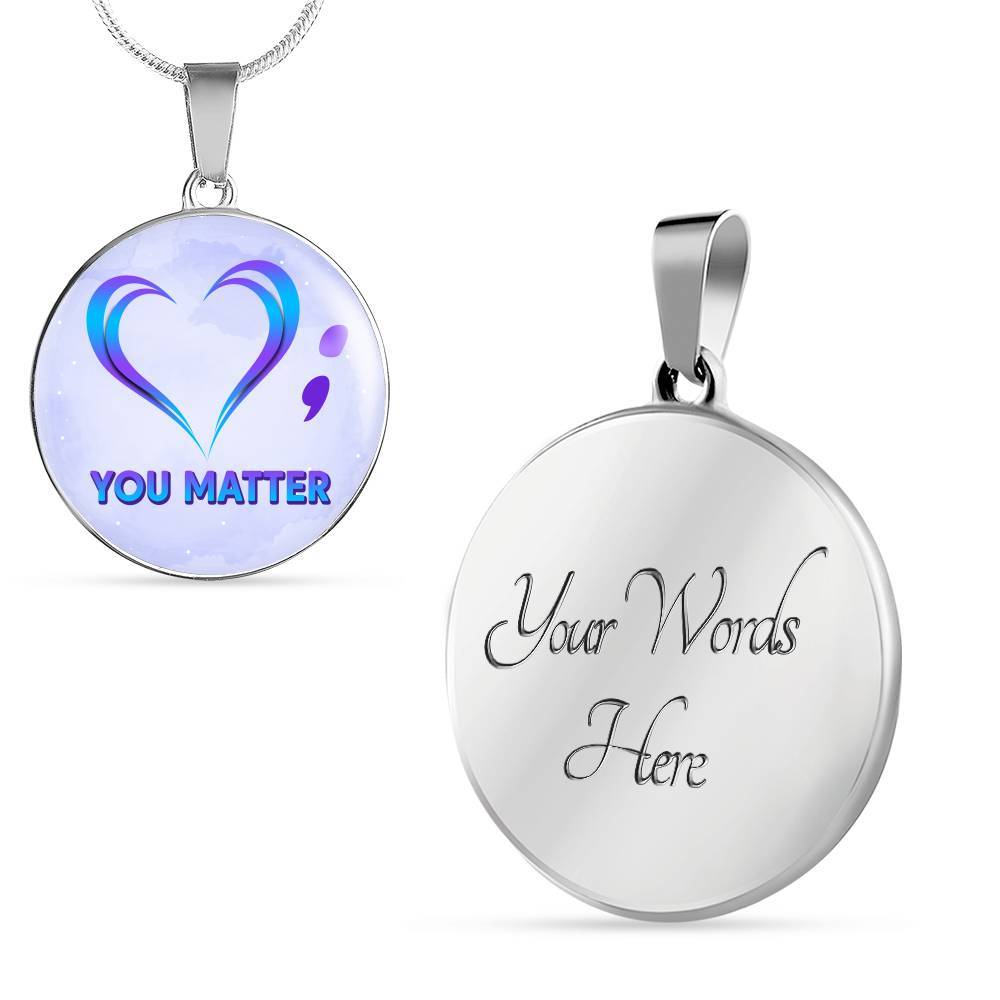 prevention - Circle Luxury Necklace (Silver) prevention - Circle Luxury Necklace (Silver)