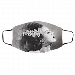 The Bride of Frankenstein Vintage Horror Characters Movie Face Mask, White, Cloth Face Cover – Medium/Large