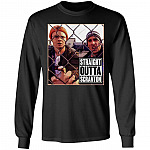 Straight Outta Scranton Hoodie - Sweatshirt - Long Sleeve Shirt - Funny The Office Hoodie, Black, Long Sleeve