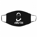 tRUTH Ruth Bader Ginsburg Feminist Washable Reusable Custom - Printed Cloth Face Mask Cover, Black, Cloth Face Cover – Medium/Large
