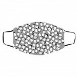 Penguins Face mask- Washable Fashion Shopping Reusable Designer Face Mask- Printed Cloth Face Mask Cover, Gray, Cloth Face Cover – Medium/Large