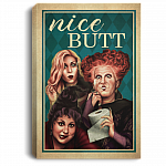 Nice Butt Bathroom Decor - Hocus Pocus Witch Halloween Gallery Wrapped Framed Canvas Prints - Unframed Poster, White, 0.75'' Framed Canvas