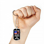 Veterans Are Not Suckers Or Losers Dog Tag Pendant Necklace - Dog Tag (Silver)