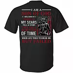 March I Am A Son Of God American Flag Print On Back T-Shirt - American Soldier March Birthday Shirt, Black, Unisex T-Shirt